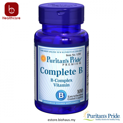 [Puritan's Pride] Complete B (Vitamin B Complex), 100 Caplets