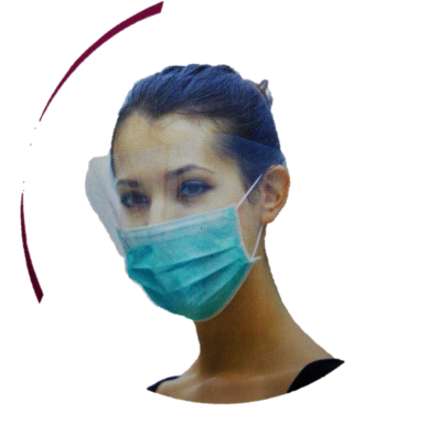 Face Mask With Anti-Fog (Blue, Ear-Loop)