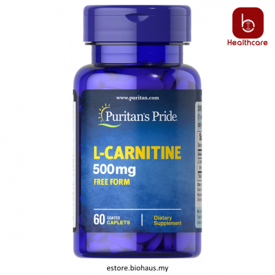 [Puritan's Pride] L-Carnitine 500 MG, 60 Caplets