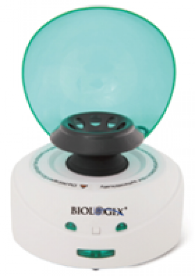 [Biologix] D1008 Mini Centrifuge with green lid, supplied with an 8 place 1.5/2.0ml microtube rotor and PCR rotor