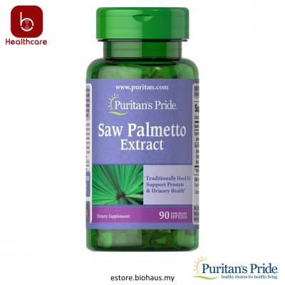 [Puritan's Pride] Saw Palmetto Extract, 90 Softgels