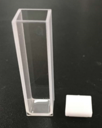 Standard fluorometer Cuvette with lid, 1pair