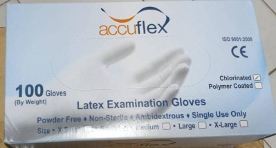 [Accuflex] Powder Free Latex Examination Gloves
