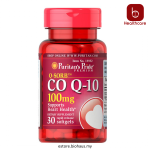 [Puritan's Pride] Co Q-10 100 mg, 30 Rapid Release Softgels