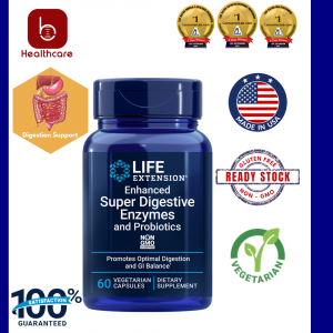 [Life Extension] Enhanced Super Digestive Enzymes and Probiotics, 60 capsules