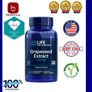 [Life Extension] Grapeseed Extract, 100mg, 60 capsules