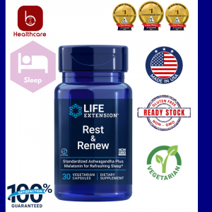 [Life Extension] Rest & Renew, 30 capsules, Good Rest and Optimal Bedtime