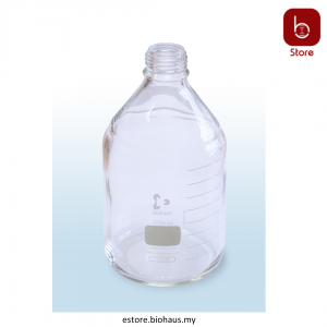 [Duran] Laboratory bottle, Clear, Graduated, GL 45, WITHOUT Cap and Pouring Ring, 5000 mL