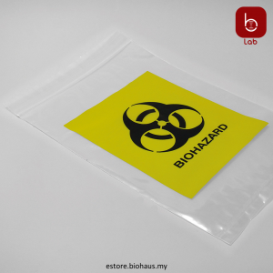 LDPE Biohazard Specimen Bag (Zip Lock)  130mm x 45mm
