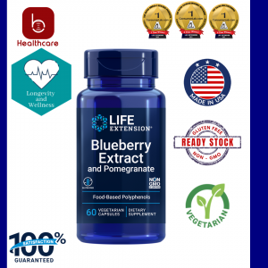 [Life Extension] Blueberry Extract and Pomegranate, 60 capsules