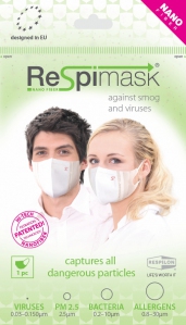 Respilon ReSpimask, Nano-Fiber Facemask (Adult)