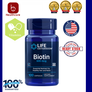 [Life Extension] Biotin, 600mcg, 100 capsules