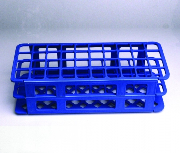 Test tube rack for 15-16mm test tubes, 60 place. Blue (5pcs/pack)