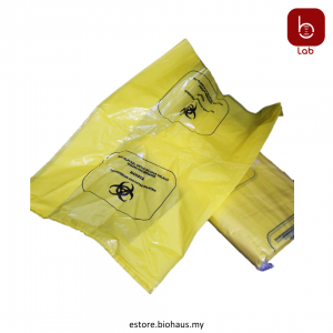 Biohazard Yellow Bag with Biohazard Logo