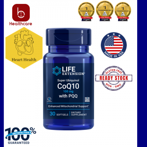 [Life Extension] Super Ubiquinol CoQ10 with PQQ, 100mg, 30 softgels