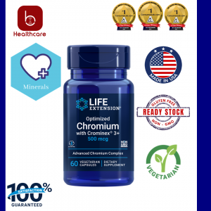 [Life Extension] Optimized Chromium with Crominex® 3+, 500mcg, 60 capsules