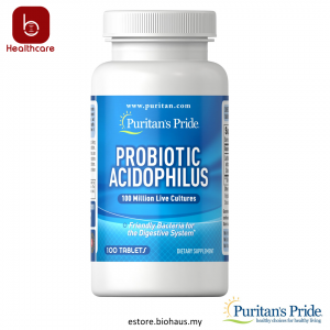 [Puritan's Pride] Probiotic Acidophilus, 100 Capsules - Good for Digestive and Immune Systems