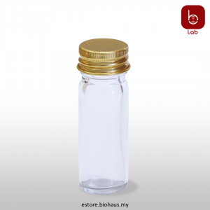 [Favorit] Clear Glass Universal Bottle 28mL w/ Aluminium Screw Cap (144 pcs)